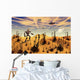 Robot Tending to Desert Wall Decal