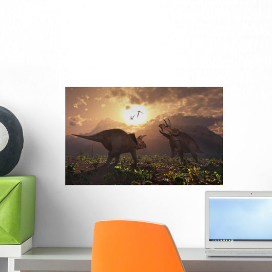 Territorial Confrontation between Two Evening Wall Decal