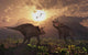 Territorial Confrontation between Two Evening Wall Decal