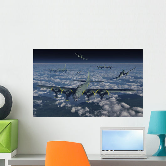 B-17 Flying Fortress Bomber Wall Decal