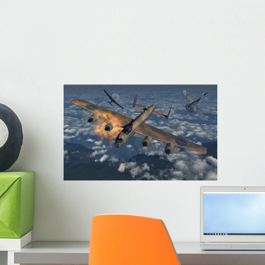 German Fw-190 Fighter Planes Exploding Engine Wall Decal