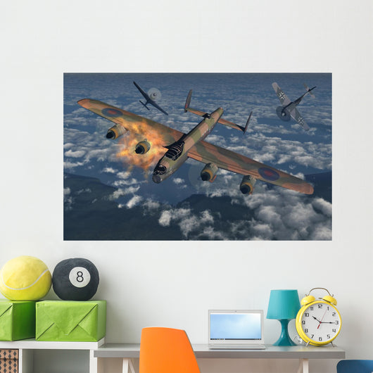 German Fw-190 Fighter Planes Exploding Engine Wall Decal