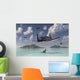 F4u Corsairs Flying over Wall Decal