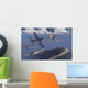 American F4u Corsair Attacking Wall Decal