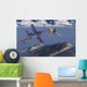 American F4u Corsair Attacking Wall Decal