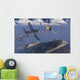 American F4u Corsair Attacking Wall Decal