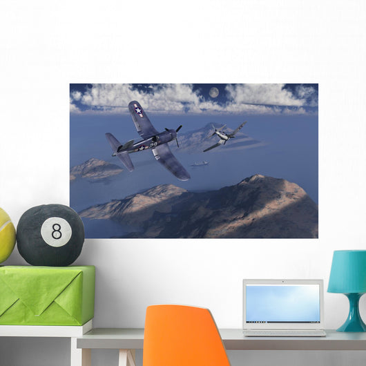 F4u Corsairs about to Wall Decal