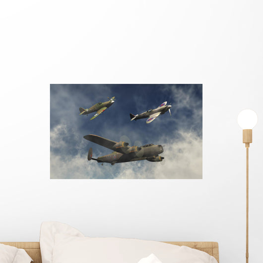 Lancaster Bomber Hawker Hurricane Wall Decal