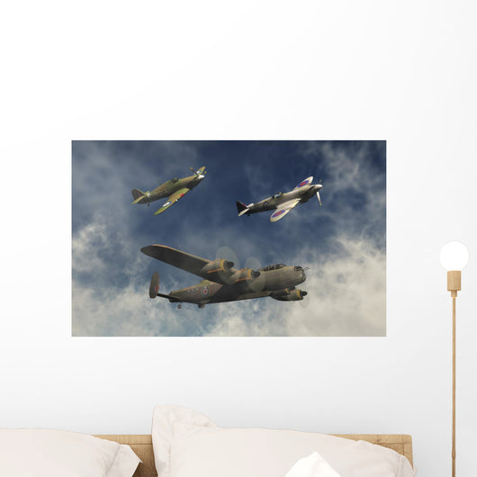 Lancaster Bomber Hawker Hurricane Wall Decal