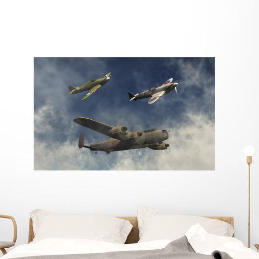 Lancaster Bomber Hawker Hurricane Wall Decal