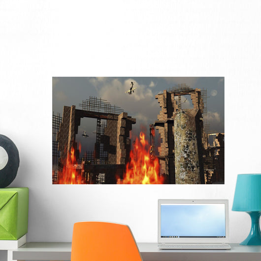 German Ju 87 Stuka Evening Wall Decal
