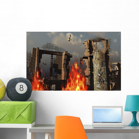German Ju 87 Stuka Evening Wall Decal
