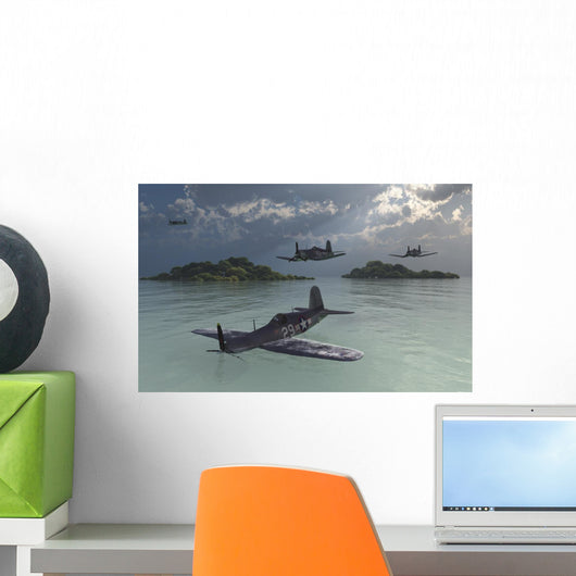 F4u Corsair Passed over Wall Decal