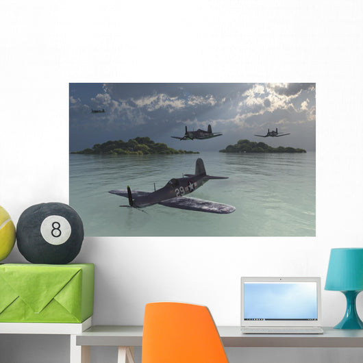 F4u Corsair Passed over Wall Decal