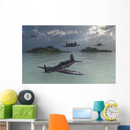 F4u Corsair Passed over Wall Decal