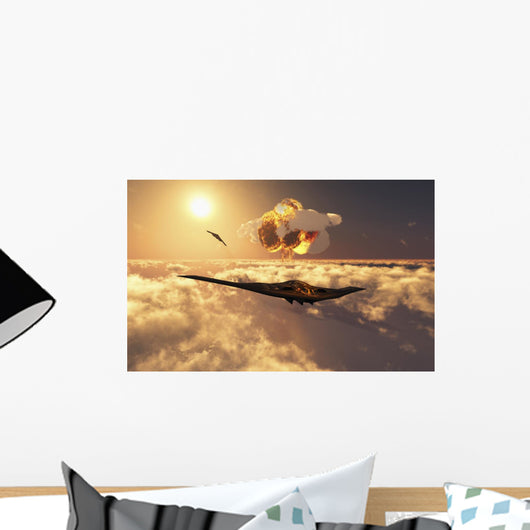 B-2 Spirit Stealth Bomber Pair Wall Decal