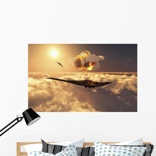 B-2 Spirit Stealth Bomber Pair Wall Decal