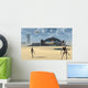Alien Reptoids and Their Flying Saucer Wall Decal