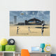 Grey Aliens and Their Space Craft Desert Wall Decal