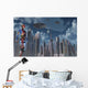 Futuristic City Where Robots Wall Decal