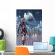 Futuristic City Where Robots Vertical Wall Decal