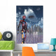 Futuristic City Where Robots Vertical Wall Decal
