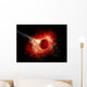 Comet Hitting Alien World Wall Decal