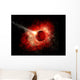Comet Hitting Alien World Wall Decal
