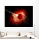 Comet Hitting Alien World Wall Decal