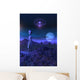 Grey Alien Located Its Space Craft Vertical Wall Decal