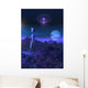 Grey Alien Located Its Space Craft Vertical Wall Decal