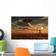 Ufo and Alien Desert Wall Decal