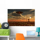 Ufo and Alien Desert Wall Decal