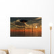 Ufo Flying above Ocean Wall Decal