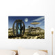Grey Aliens Tending to Research Device Wall Decal