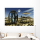 Grey Aliens Tending to Research Device Wall Decal