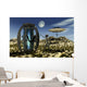 Grey Aliens Tending to Research Device Wall Decal