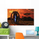 Grey Aliens Tending to Research Device Evening Wall Decal