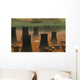 Aliens Visiting Nuclear Power Evening Wall Decal