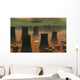 Aliens Visiting Nuclear Power Evening Wall Decal