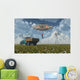 Aliens Abducting Man Wall Decal