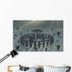 Ufo and Its Alien Crew Winter Wall Decal