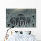 Ufo and Its Alien Crew Winter Wall Decal