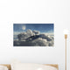Ufo Hiding Dense Cloud Wall Decal