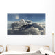 Ufo Hiding Dense Cloud Wall Decal
