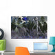 UFO and Grey Alien Researcher Exploring Wall Decal