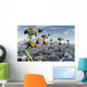 Futuristic Alien Plant Harvest Wall Decal