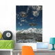 Ufo's Flying over Mountain Wall Decal