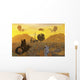Astronaut Exploring Abandoned Outpost Wall Decal