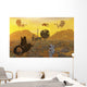 Astronaut Exploring Abandoned Outpost Wall Decal